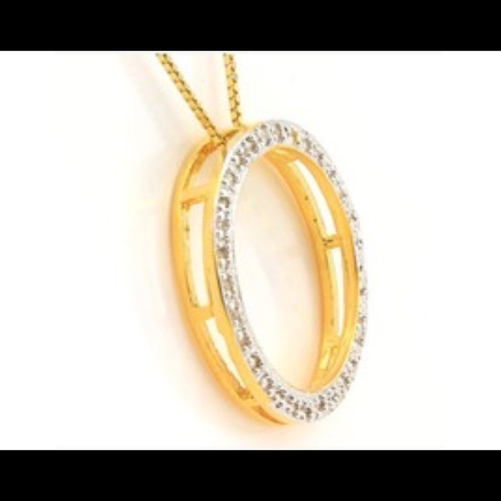 Diamond circle of love and life Pendant - Picture 2 of 7